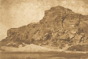 Djebel-Aboucir - venstre bredd av den andre katarakten, 25. mars 1850. av Maxime Du Camp