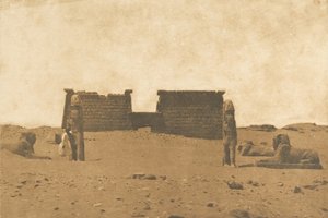 Dromos du Temple de Sébona, 3. april 1850. av Maxime Du Camp