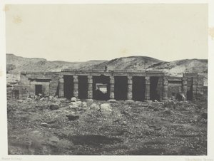 Gournah, Palace of Menephta 1.; Theben av Maxime Du Camp