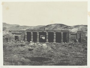 Gournah, Palace of Menephta I, Theben, 184951, trykt 1852. av Maxime Du Camp