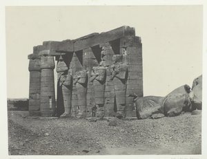 Gournah, Perystyle of the Tomb of Osymandias Ramesseum Occidental, Theben, 184951. av Maxime Du Camp
