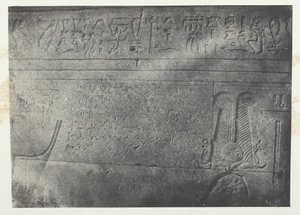 Great Temple of Isis at Philoe, Demotic Inscription, Nubia, 184951, trykt 1852. av Maxime Du Camp