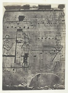 Great Temple of Isis at Philoe, Second Pylon, Nubia, 184951, trykt 1852. av Maxime Du Camp