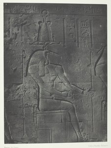 Great Temple of Isis i Philoe, Toth Ibiocephalus, Nubia, 184951, trykt 1852. av Maxime Du Camp