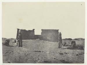 Hémi-Spéos De Séboua, Drômos, Nubia, 184951, trykt 1852. av Maxime Du Camp