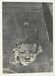 Ibsamboul, Western Colossus Of Spéos De Phrè, Nubia, 184951, trykt 1852. av Maxime Du Camp