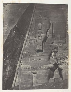 Ibsamboul, Orientalsk koloss av de store Speos av Phre; Nubia, plate 103 fra albumet quot;Egypt, Nubia, Palestina og Syriaquot; (1852)