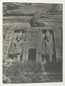 Ibsamboul, Entrance to Speos of Hathor, Nubia, 184951, trykt 1852. av Maxime Du Camp