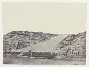 Ibsamboul, De to spéos; Nubia, plate 101 fra albumet «Egypt, Nubia, Palestina og Syria» (1852)