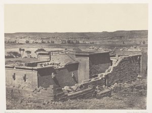Kalabscheh, generell utsikt over Kalabscheh-tempelet (Talmis); Nubia av Maxime Du Camp