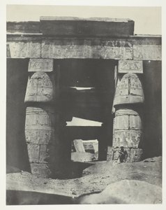 Karnak, Portico av Khons-tempelet; Theben av Maxime Du Camp