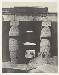 Karnak, Portico av Khons-tempelet; Theben av Maxime Du Camp