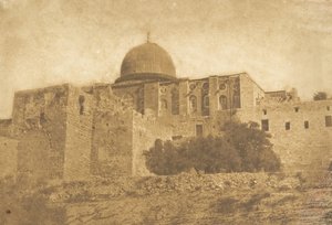 Koubbé-Nébi-Monça - Cupola av Moses i Jerusalem, august 1850. av Maxime Du Camp