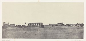 Luxor, generell utsikt over ruinene; Theben