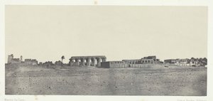 Luxor, General View of the Ruins, Theben, 184951, trykt 1852. av Maxime Du Camp