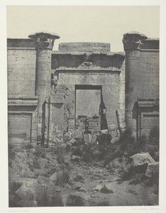 Medinet-Habou, Propylaea of Thutmoseum; Theben av Maxime Du Camp