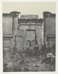 Medinet-Habou, Propylaea of ​​Thutmoseum, Theben, 184951, trykt 1852. av Maxime Du Camp