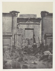 Medinet-Habou, Propylaea of Thutmoseum; Theben av Maxime Du Camp