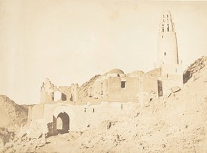 Belal-moskeen, sør for Philae høyre bredd, 11. april 1850. av Maxime Du Camp