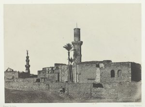 Moskeen nær Bab-el-Saïda, Le Kaire, 184951, trykt 1852. av Maxime Du Camp