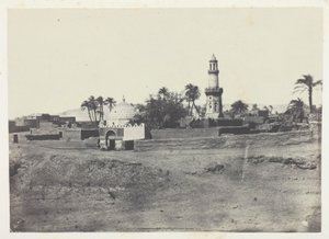 El-Arif-moskeen og Mourad-Beys grav, Øvre Egypt, plate 13 fra albumet «Egypt, Nubia, Palestina og Syria» (1852) av Maxime Du Camp