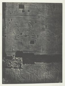 Western Wall, Great Temple of Isis i Filoe, Nubia, 184951, trykt 1852. av Maxime Du Camp