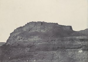 Nubia. Ibrym festning Ancient Premmis. Utsikt mot sør., 1850. av Maxime Du Camp