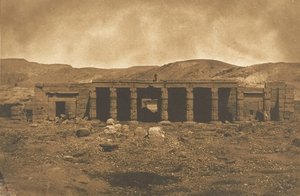 Gournah Menephteun-palasset i Theben, 1849-50. av Maxime Du Camp