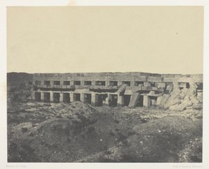 Karnak Palace, Private Apartments of the Palace, Promenade of Tothmes III; Theben av Maxime Du Camp