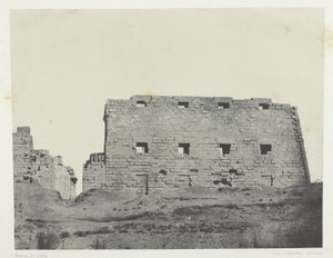Karnak Palace, Great Pylones of the South West; Theben av Maxime Du Camp
