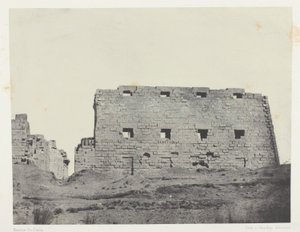 Karnak Palace, Great Pylones of the South West; Theben av Maxime Du Camp