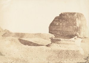 Profile du grande Sphinx, pris du Sud, desember 1849. av Maxime Du Camp