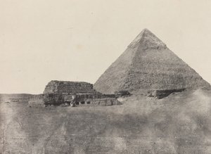 Pyramid of Chephren, Midt-Egypt, 184951, trykt 1852. av Maxime Du Camp