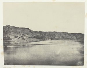 East Bank of the Nile Village of Bab, View Taken South Philoe, Nubia, 184951, trykt 1852. av Maxime Du Camp
