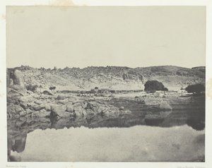 Northern Bank of the Nile Village of Abou-Koli, utsikt tatt nord for Philoe, Nubia, 184951. av Maxime Du Camp