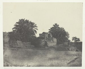 Ruiner av en romersk festningsverk, Filoe, Nubia, 184951, trykt 1852. av Maxime Du Camp