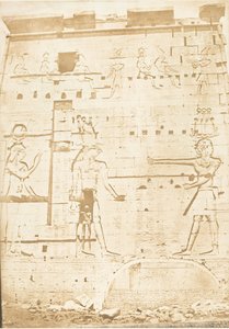 Andre pylon av Isis-tempelet, i Philae, 13. april 1850.