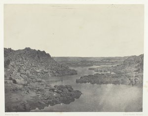 Utgang fra den første katarakten, Øvre Egypt, 184951, trykt 1852. av Maxime Du Camp