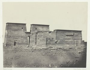Det gamle Pselcis Dakkeh-tempelet, Nubia, 184951, trykt 1852. av Maxime Du Camp