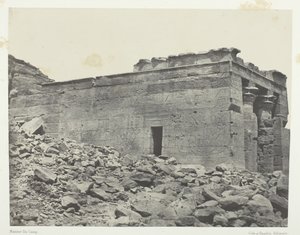Dandur Ancient Tantour Temple, dedikert til Osiris-Isis-Horus-triaden, Nubia, 184951. av Maxime Du Camp