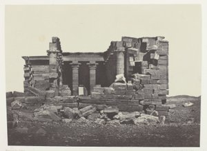 Maharakkah-tempelet (Hiera Sycaminos av grekerne); Nubia, plate 96 fra albumet quot;Egypt, Nubia, Palestina og Syriaquot; (1852) av Maxime Du Camp