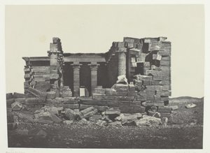 Temple De Maharakkah Hiera Sycaminos Des Grecs, Nubie, 184951, trykt 1852. av Maxime Du Camp