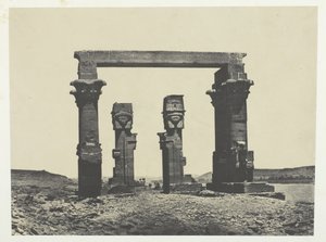 Temple de Kardassy, Nubie, 184951, trykt 1852. av Maxime Du Camp