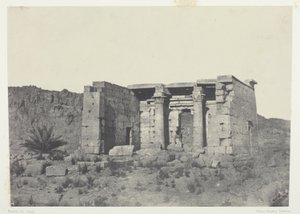 Tafeh-tempelet (gamle Taphis), Nubia av Maxime Du Camp