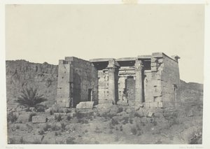Temple of Tafeh Ancient Taphis, Nubia, 184951, trykt 1852. av Maxime Du Camp