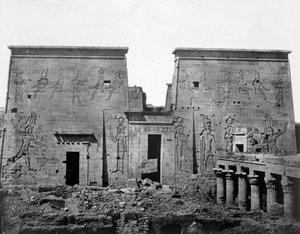 Temple of Philae, Nubia, Egypt, 1852 av Maxime Du Camp