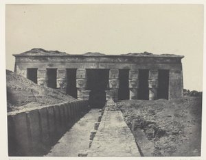 Generell utsikt, Det store tempelet i Dendera (Teutyres), Øvre Egypt av Maxime Du Camp