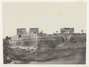 Utsikt tatt fra sørvestvinkelen, Philoe; Nubia, plate 69 fra albumet «Egypt, Nubia, Palestina og Syria» (1852)