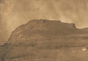 Utsikt over Ibrym festning, 31. mars 1850. av Maxime Du Camp