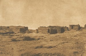 Utsikt over landsbyen Abou-hor Kreftens trope, april 1850. av Maxime Du Camp